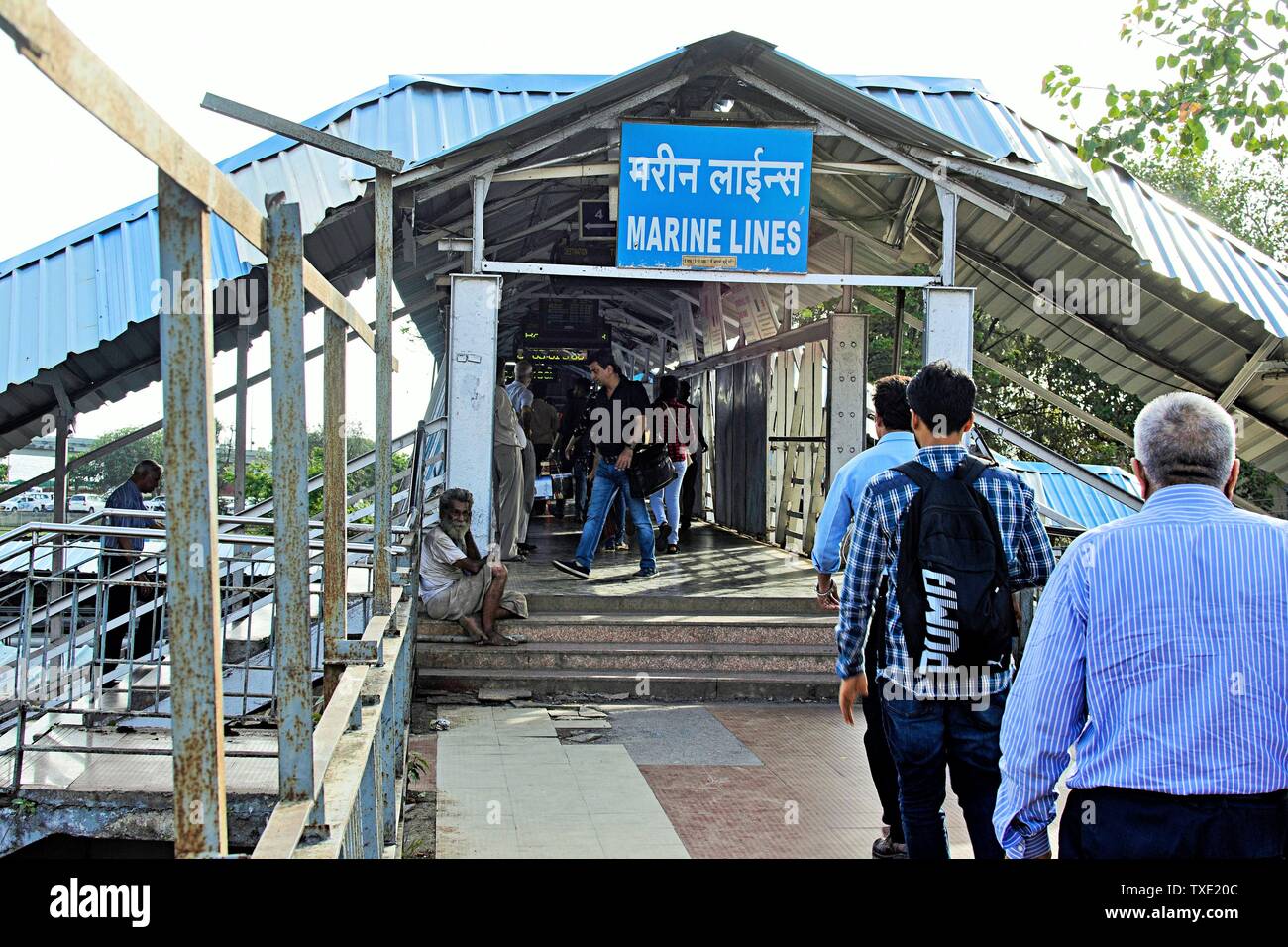 Marine lines railway station hires stock photography and images Alamy