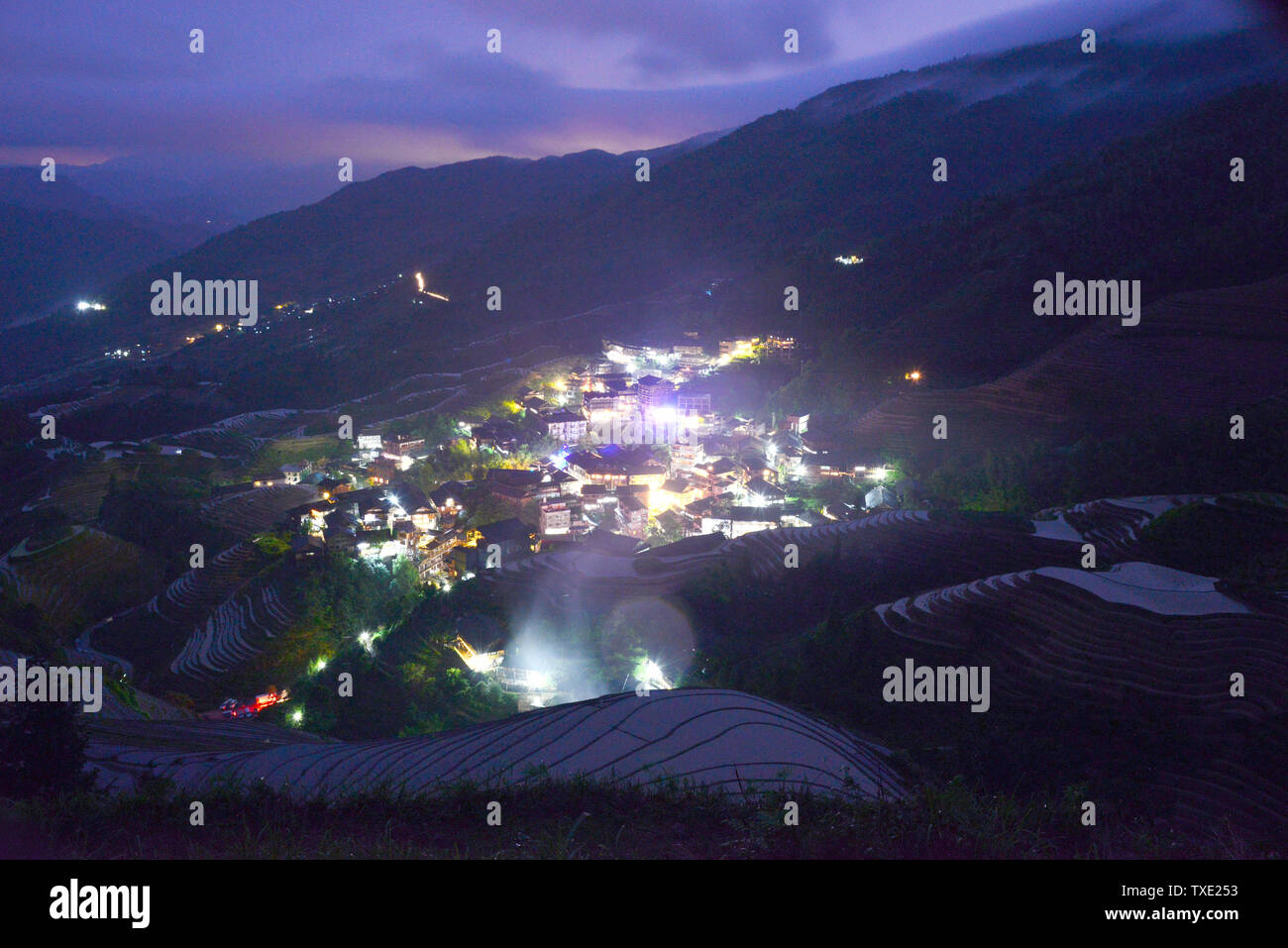 Guangxi dragon ridge terraces beautiful world Stock Photo - Alamy