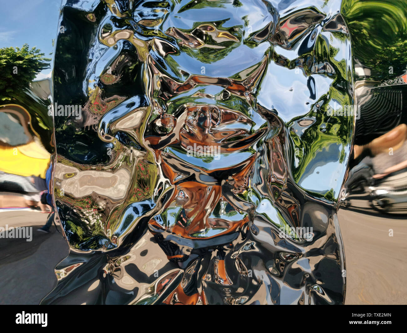 Refelection Texture Metallic liquid reflection background texture Stock Photo - Alamy