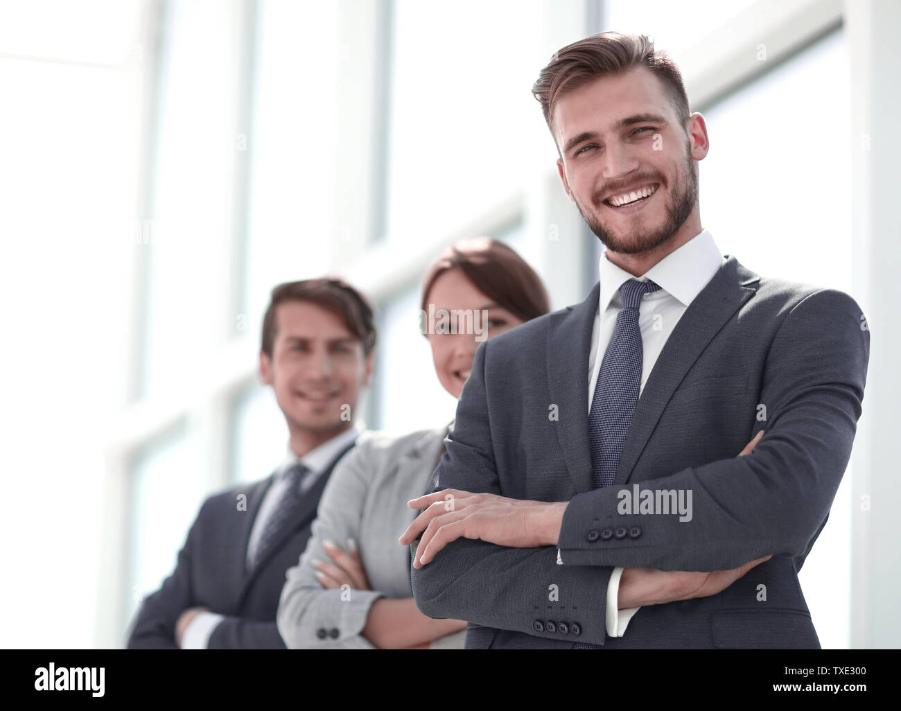 businessman and his colleagues standing together Stock Photo - Alamy