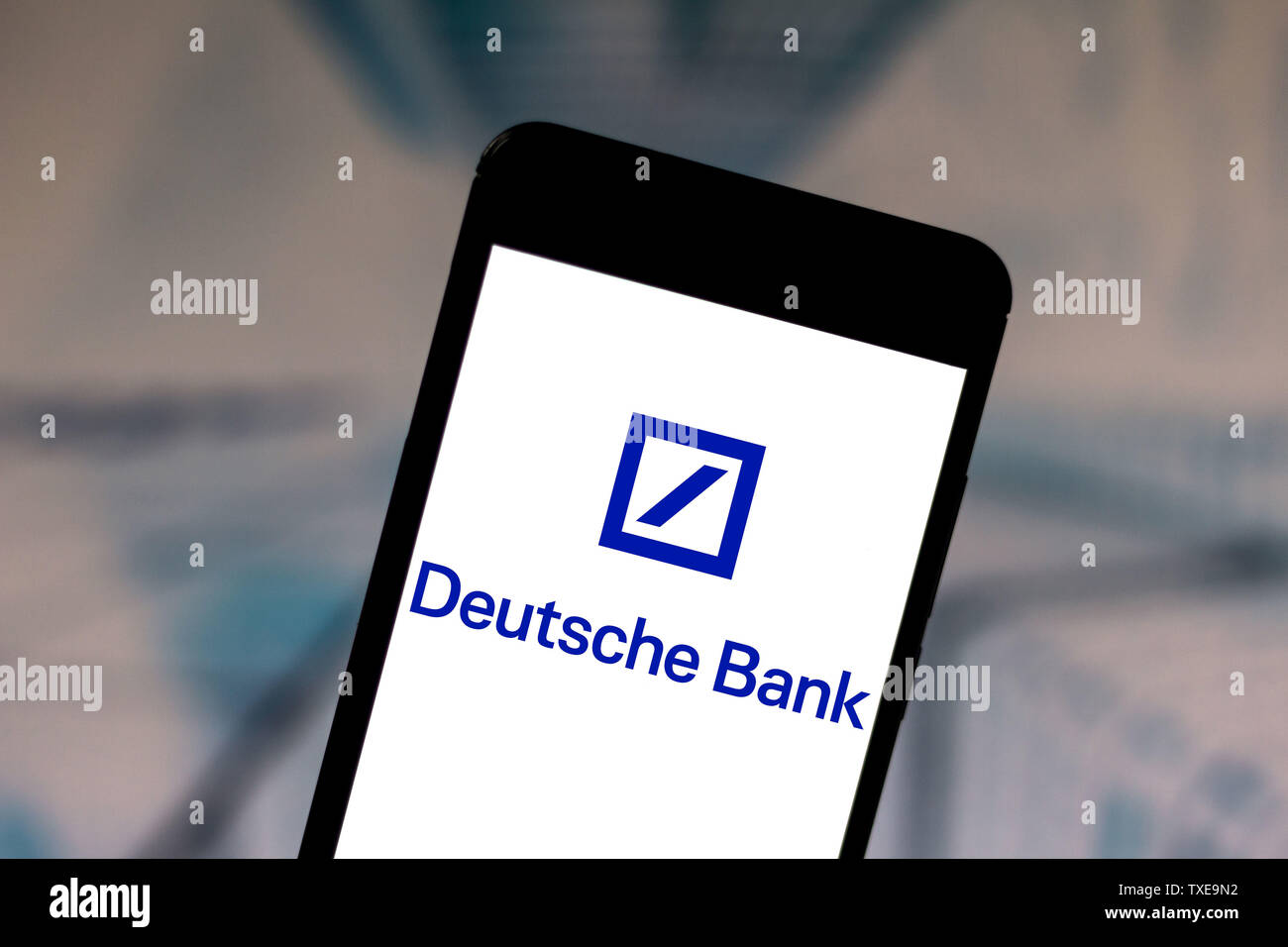 Brazil 1st June 2019 In This Photo Illustration A Deutsche Bank