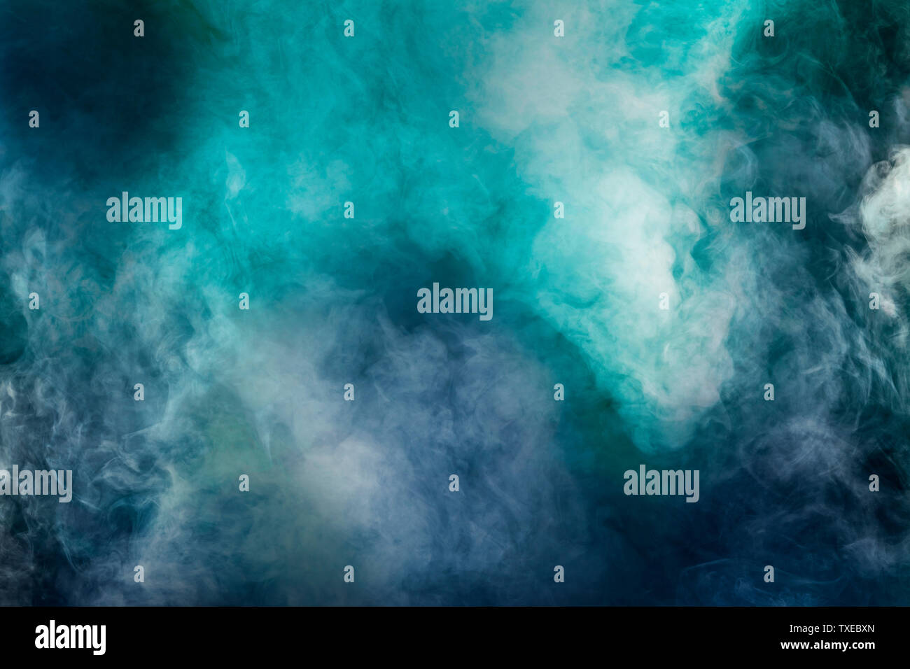 abstract white smoke isolated colorful blue and green background Stock ...