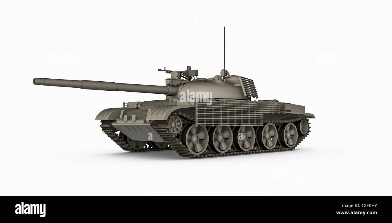 tank isolated on white background 3d illustration Stock Photo - Alamy