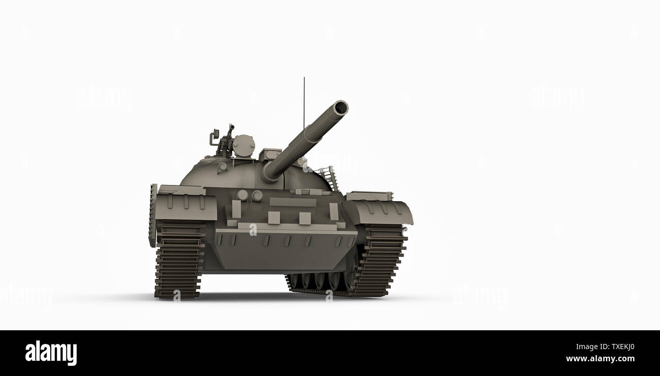 tank isolated on white background 3d illustration Stock Photo - Alamy