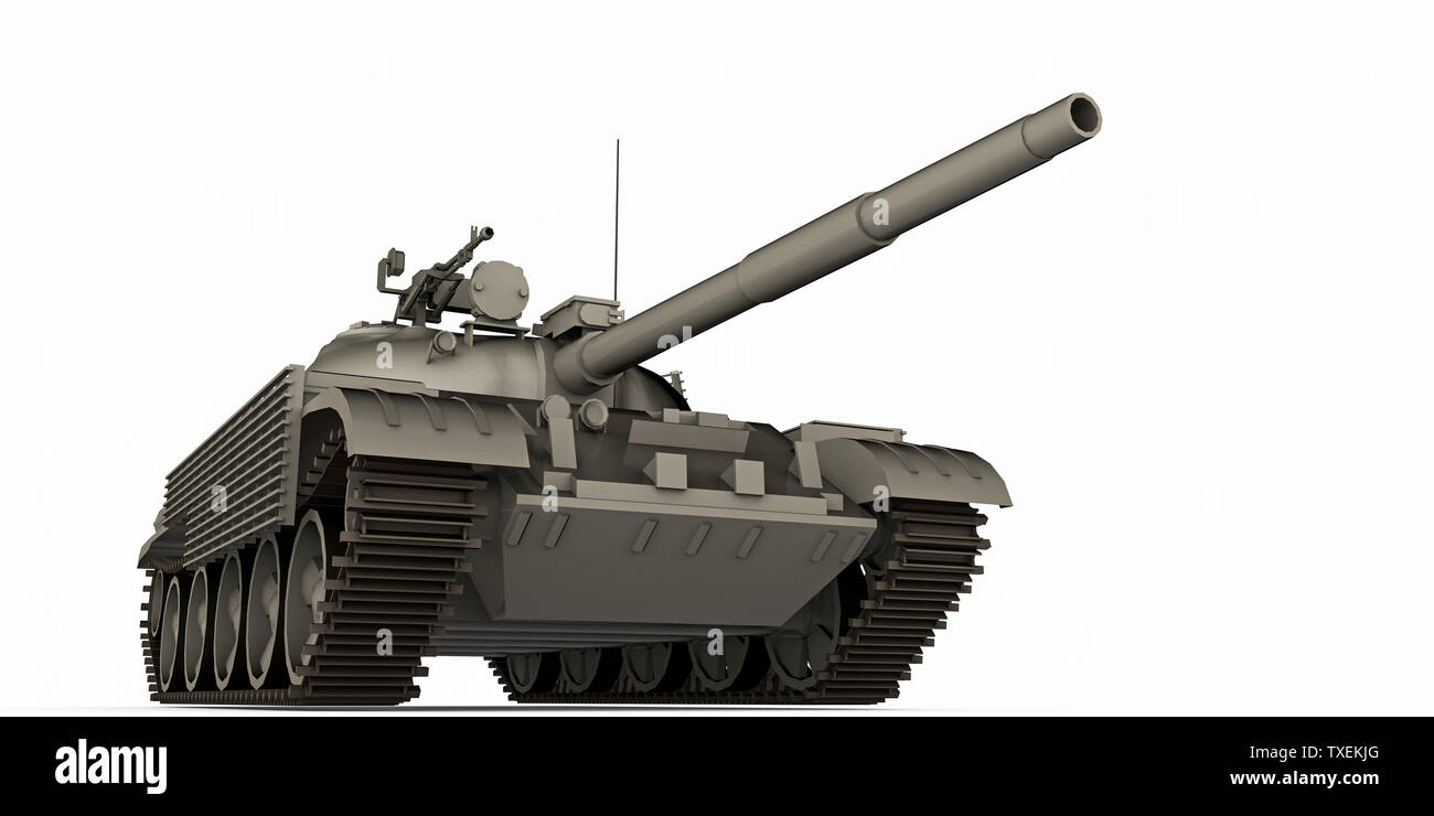 tank isolated on white background 3d illustration Stock Photo - Alamy
