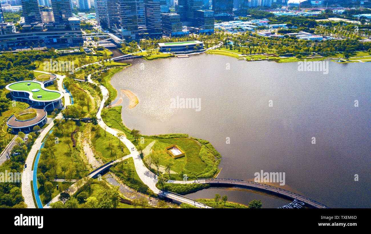 Guangdong Shenzhen Bay Talent Park Stock Photo