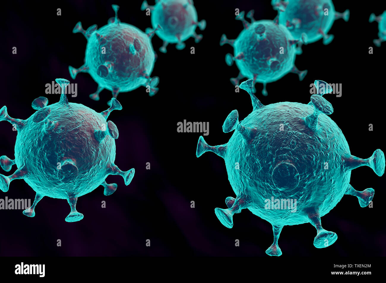 3d abstract virus Stock Photo - Alamy