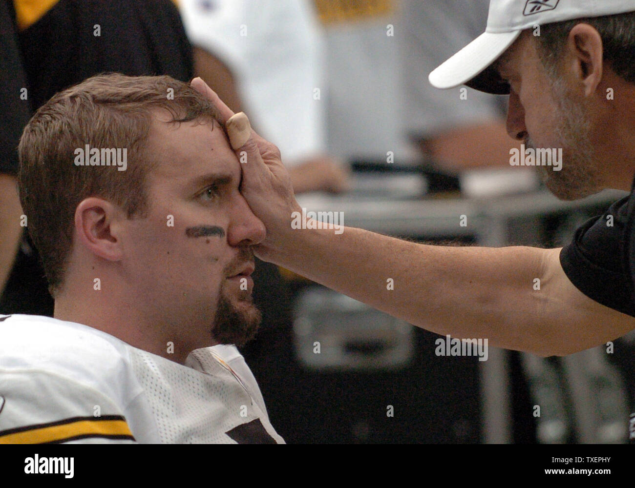 Pittsburgh Steelers Quarterback Ben Roethlisberger Is Examined On