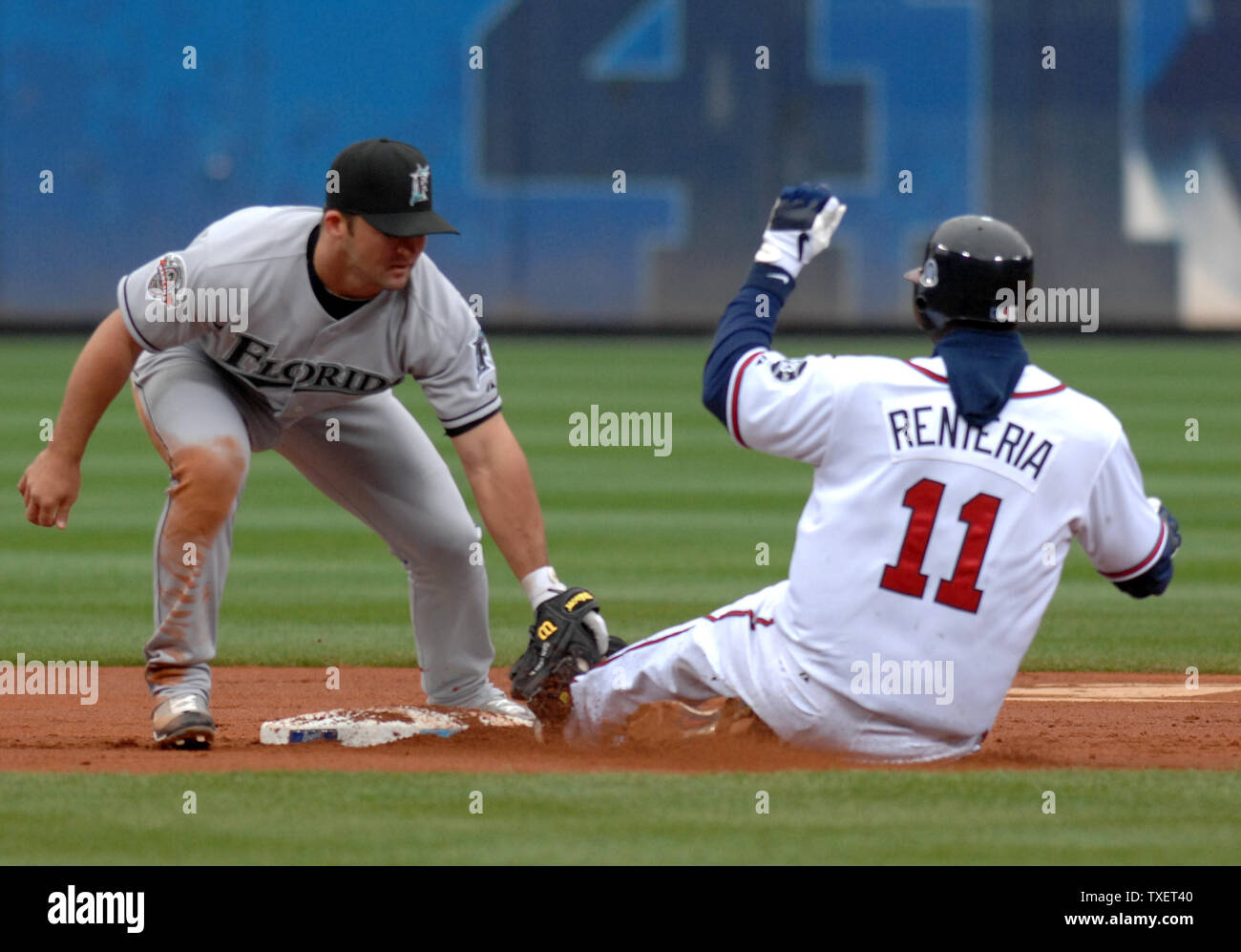 Edgar Renteria of the Florida Marlins during Game Seven of the