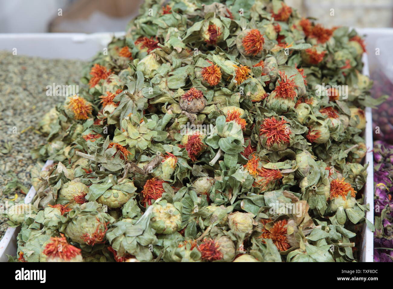 Traditional Chinese medicine saffron Stock Photo Alamy