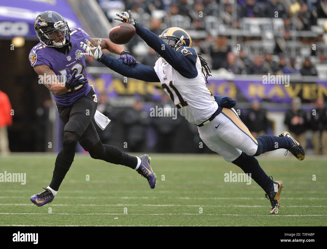 St. Louis Rams cornerback Janoris Jenkins 21 breaks up a pass