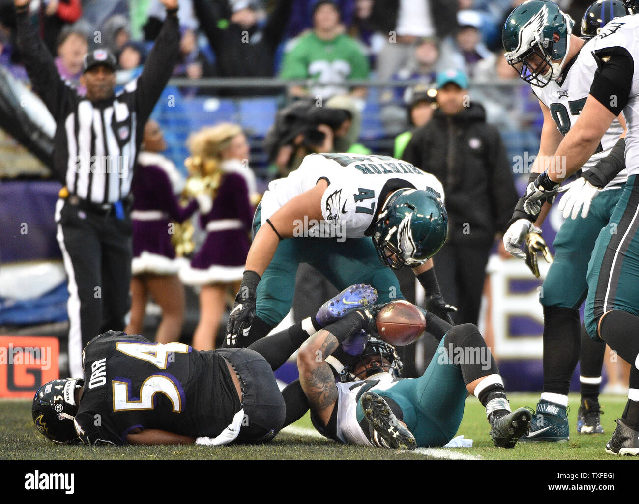 Philadelphia Eagles Running Back Ryan Mathews R Celebrates