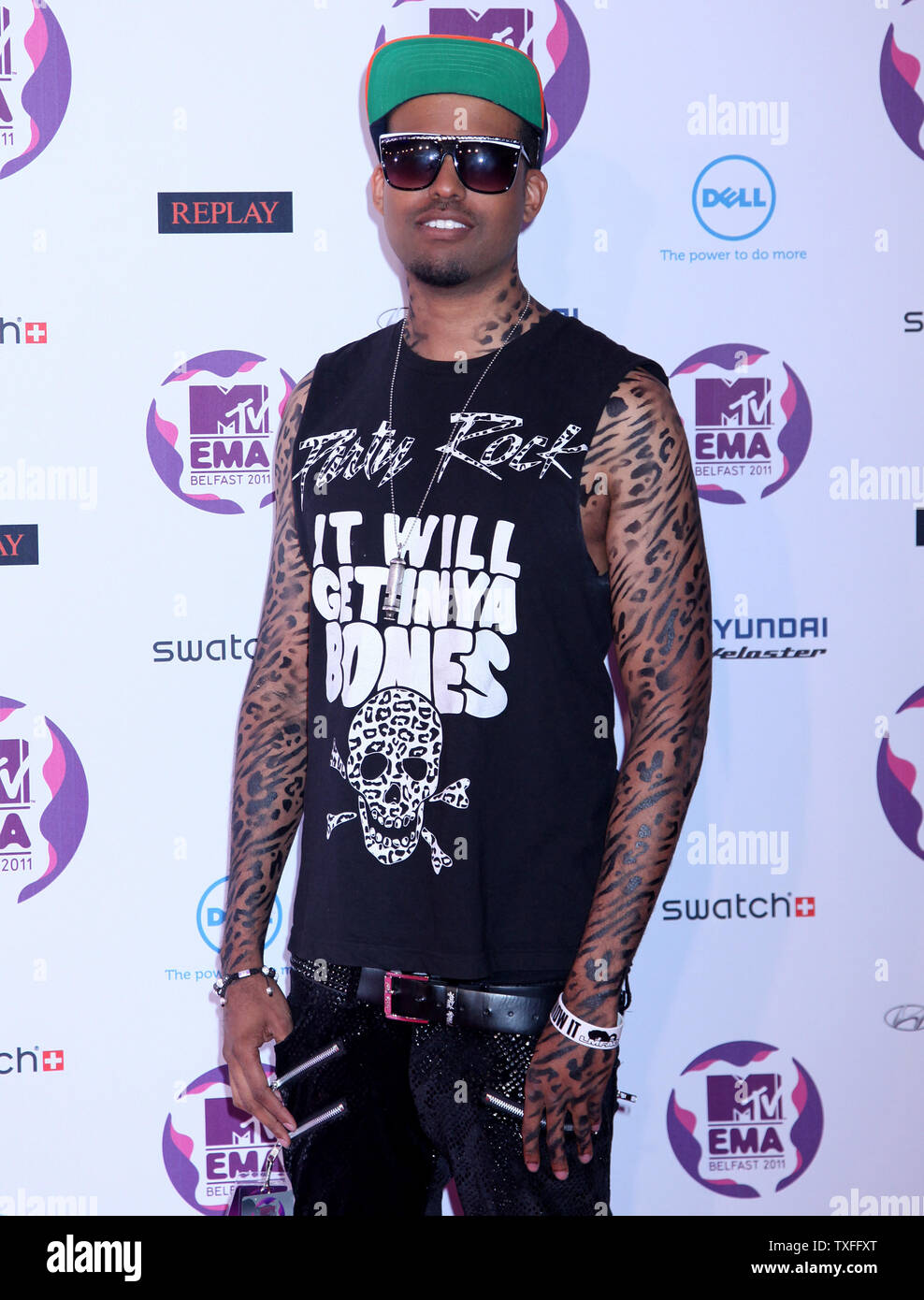 GoonRock arrives on the red carpet at the MTV Europe Music Awards in ...