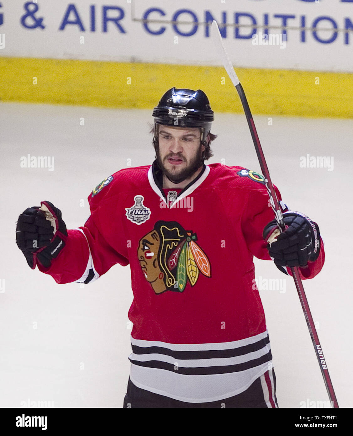 Brent Seabrook's Iconic Hairstyle at Soldier Field