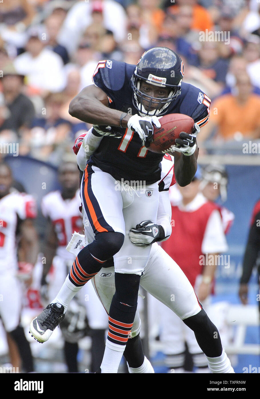 Chicago Bears quarterback Caleb Hanie (12) passes during the fouth quarter  against the Kansas City Chiefs at Soldier Field on December 4, 2011 in  Chicago. The Chiefs won 10-3. UPI/Brian Kersey Stock Photo - Alamy