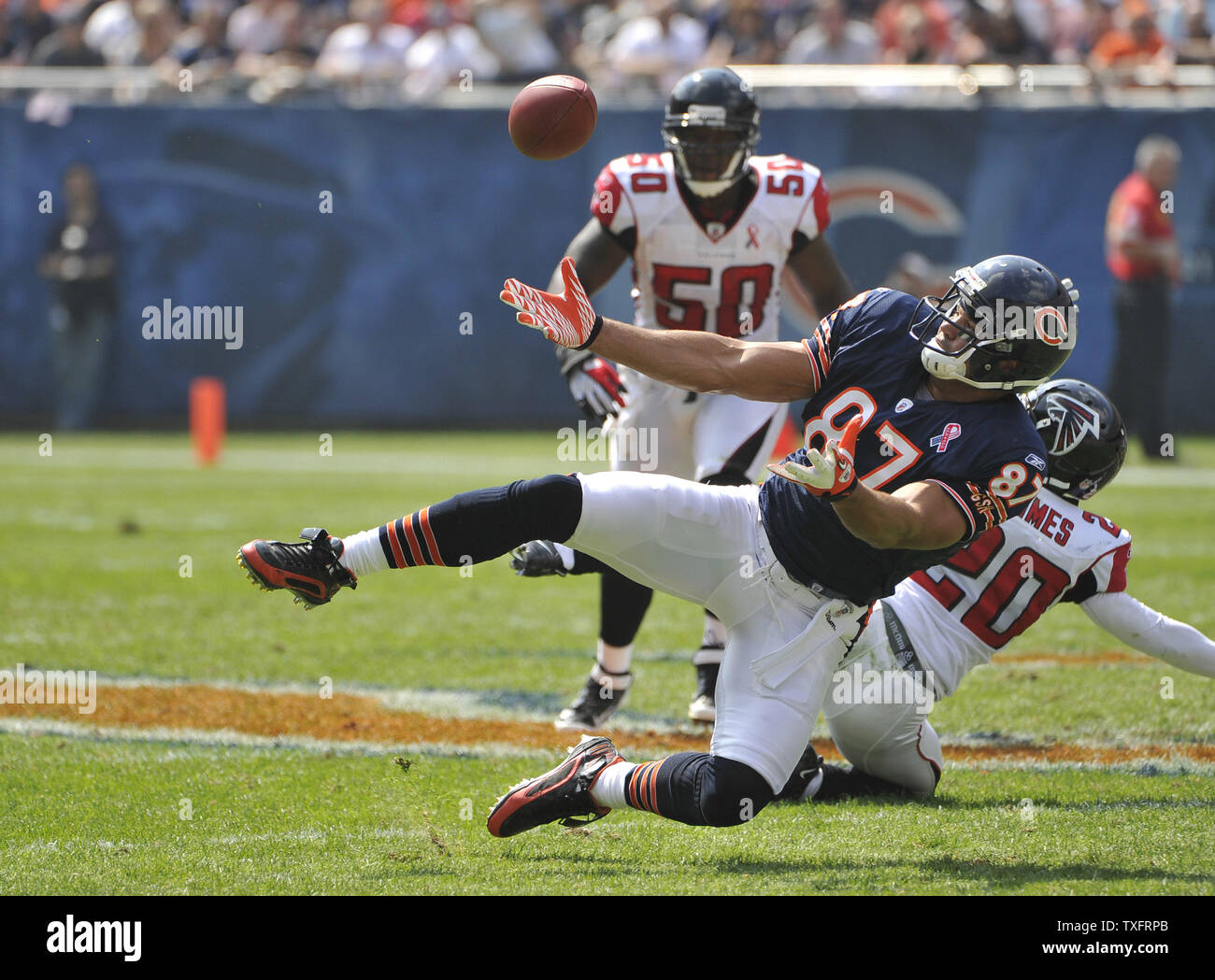 Tight end Kellen Davis (87) turns up filed after making a catch