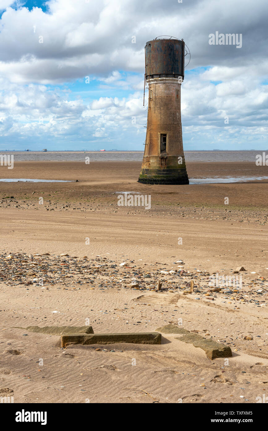 The former 'Low Light' lighthouse at Spurn Head Stock Photo