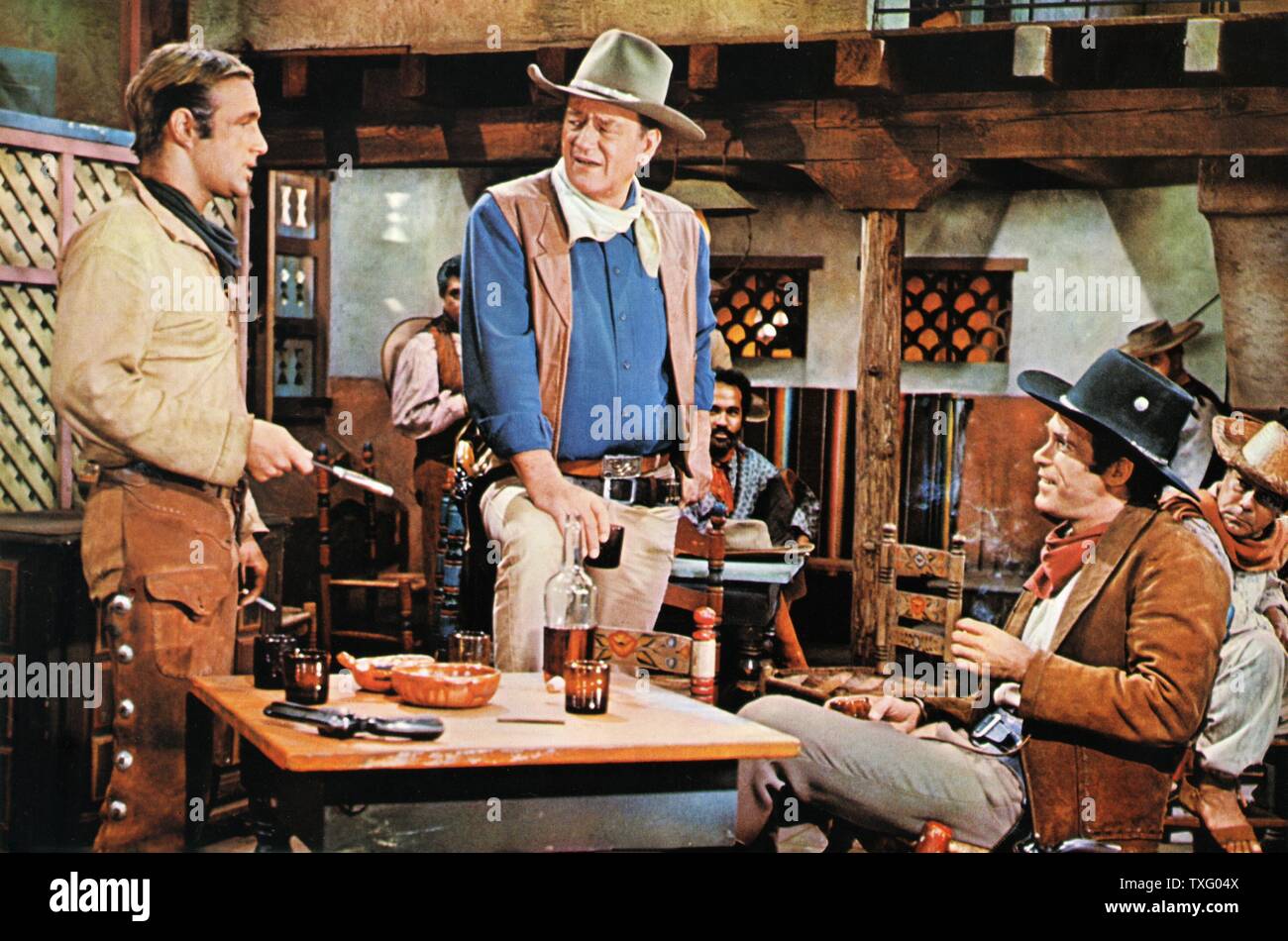 El Dorado  Year : 1966 USA Director : Howard Hawks James Caan, John Wayne, Christopher George Stock Photo