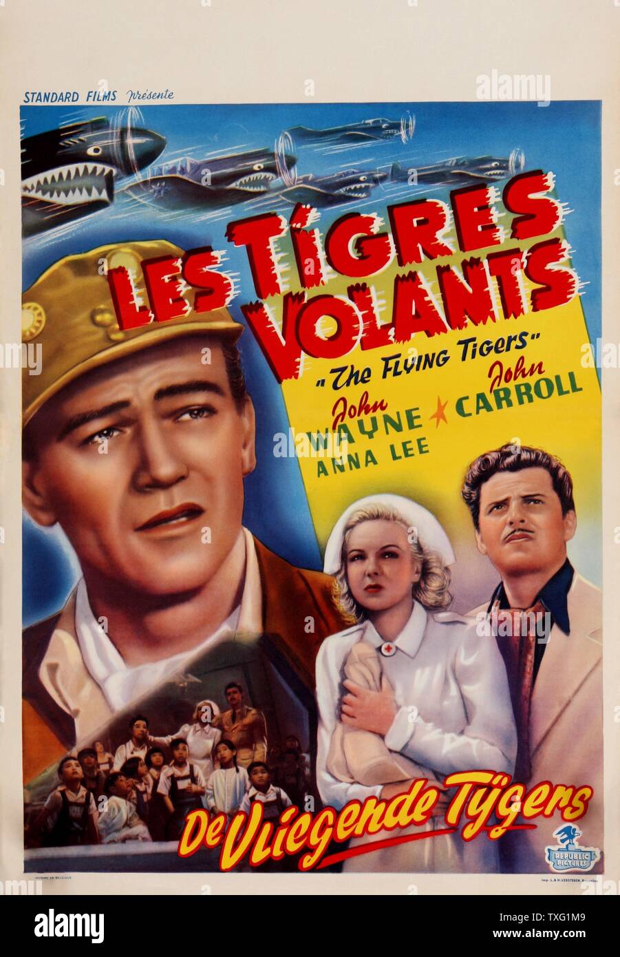 Flying Tigers Year 1942 USA Director David Miller John Wayne Poster