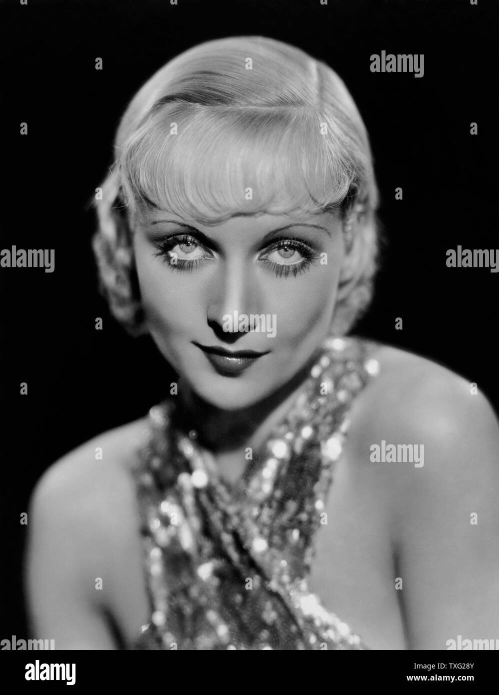 Carole Lombard 1931 Stock Photo