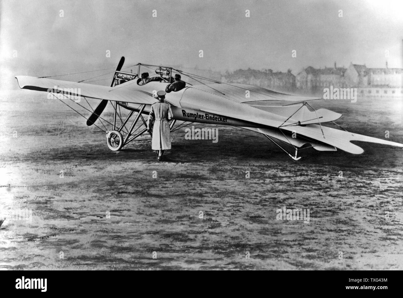 Austrian military monoplane 'Rumpler-Eindecker', 1912. Stock Photo