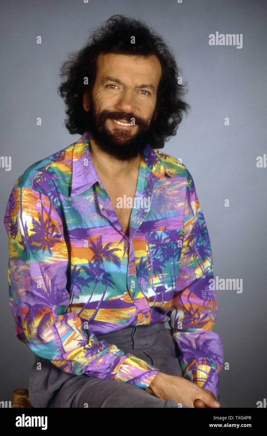 The French singer-songwriter Antoine, in February 1988 Stock Photo - Alamy