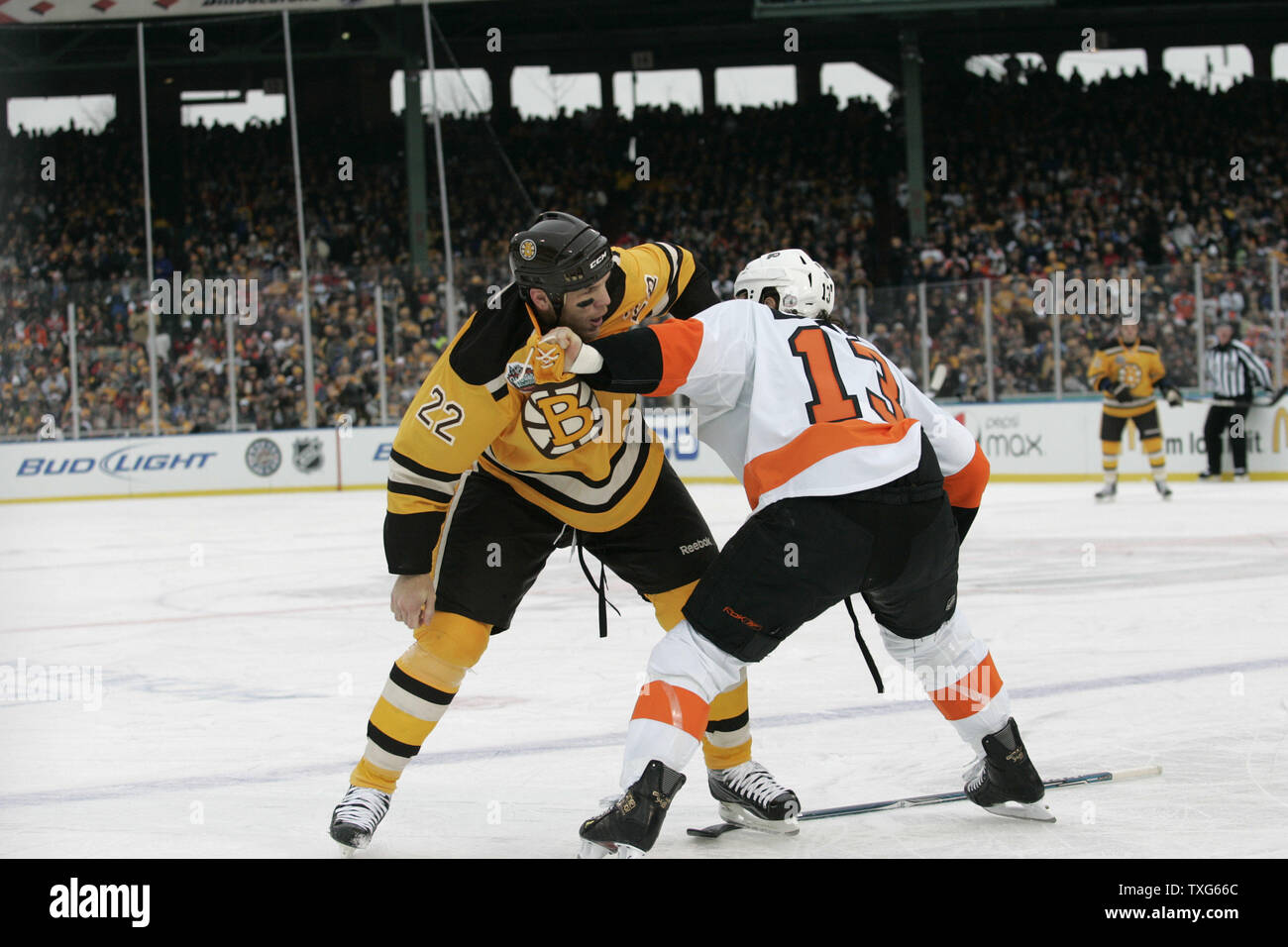 The Boston Bruins Team Photo 2010 NHL Winter Classic Fine Art Print by  Unknown at