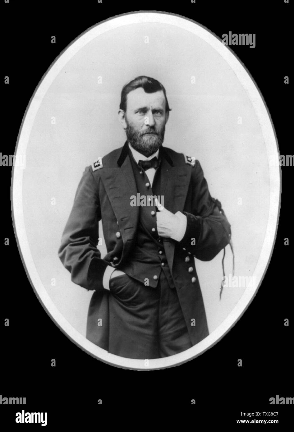 Ulysses S Grant (1822-1885) 18th President of the United States, (1869-1877). During the American Civil War (1861-1865), he was General-in-Chief of the Union armies Stock Photo