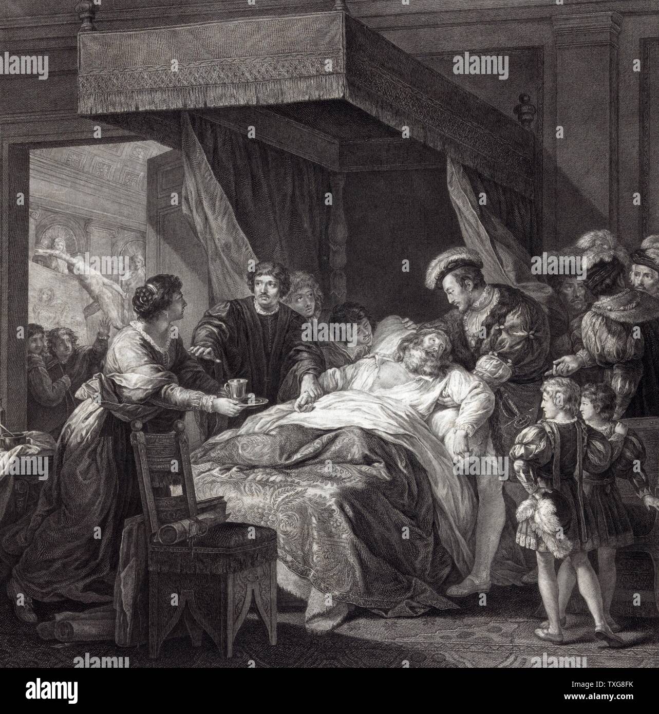 Death Bed Family High Resolution Stock Photography And Images Alamy