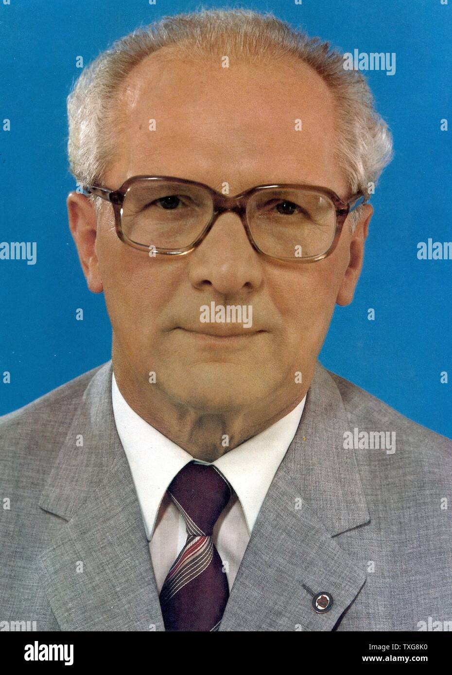 Erich Honecker, German Communist politician who led the German Democratic Republic (East Germany) from 1971 until 1989 Stock Photo