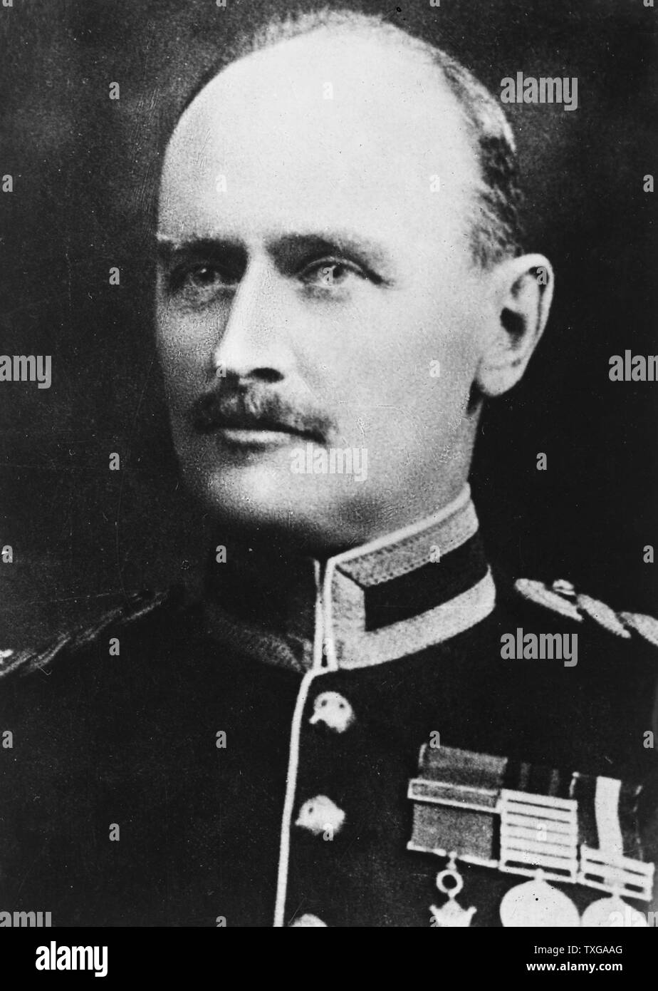 Edmund Allenby, 1st Viscount Allenby (1861-1936) a British soldier. Served in Second Boer War, and in World War  I commanded the Egyptian Expeditionary Force in Palestine and Syria. Stock Photo