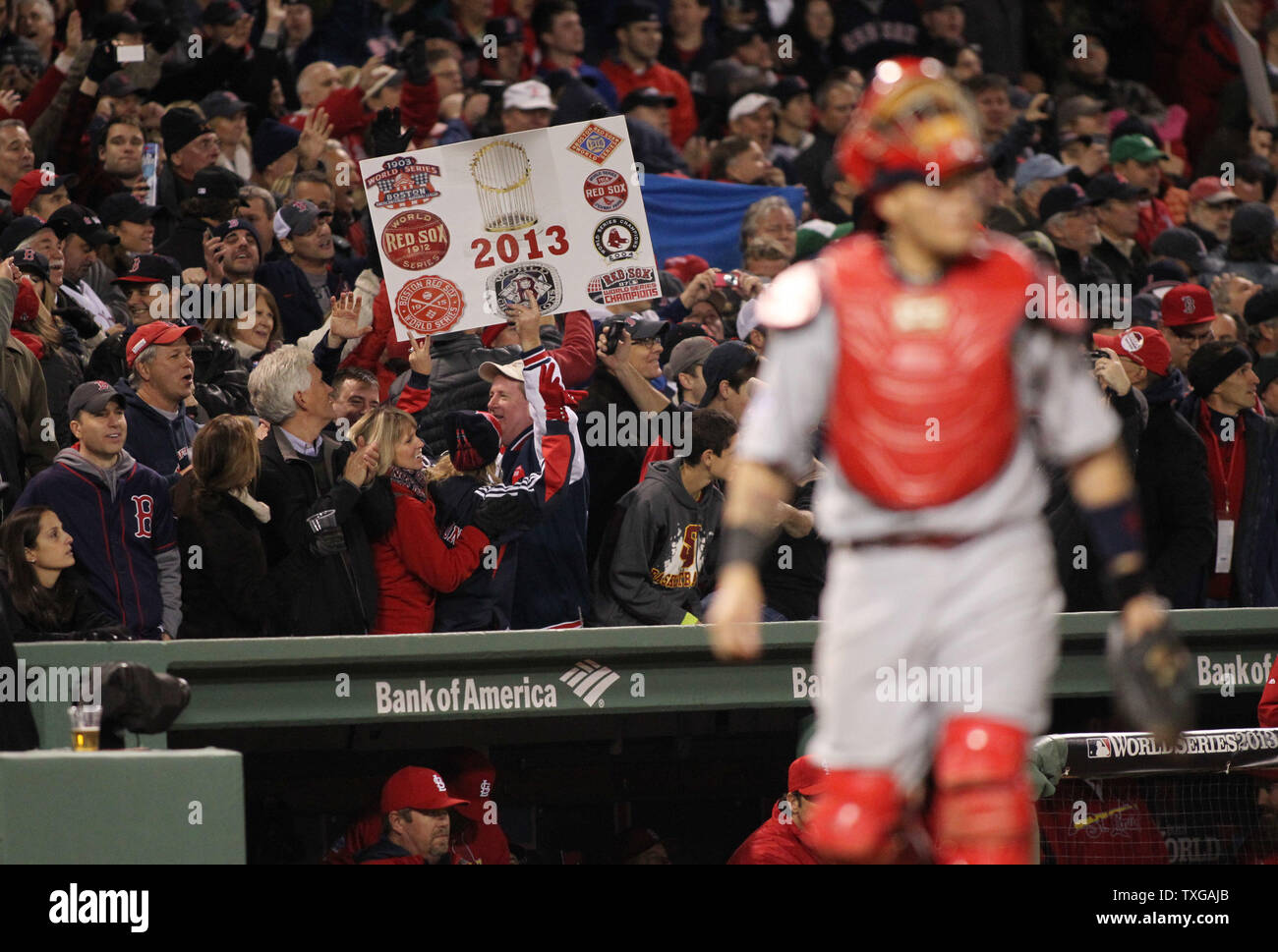 Boston red sox world series win fans hi-res stock photography and