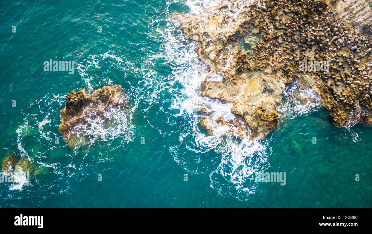 Aerial view rocky cliff stormy hi-res stock photography and images - Alamy