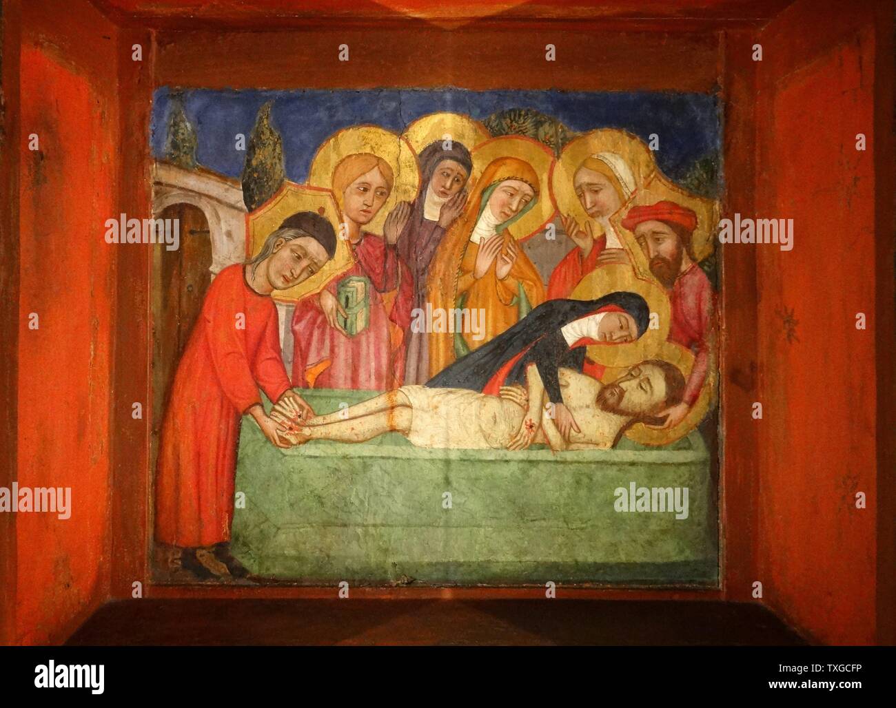 Liturgical cupboard of Saint Anges and Saint by Anonymous. Dated