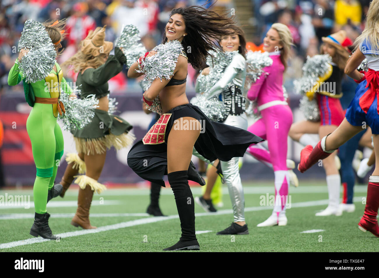 New england patriots cheerleaders hires stock photography and images