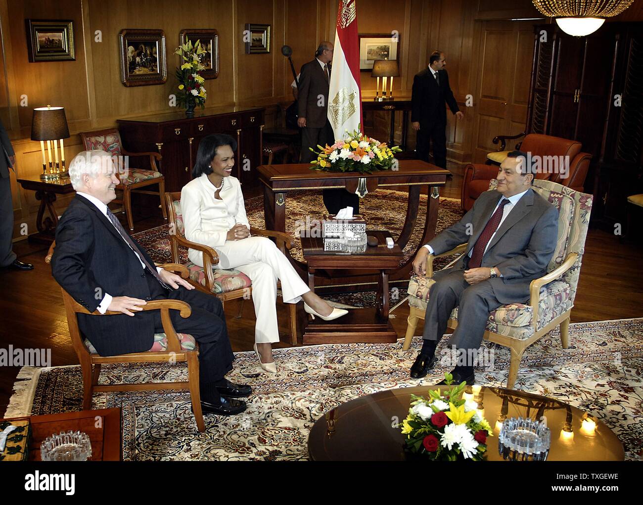 US Secretary of Defence Robert Gates, with Secretary of State ...