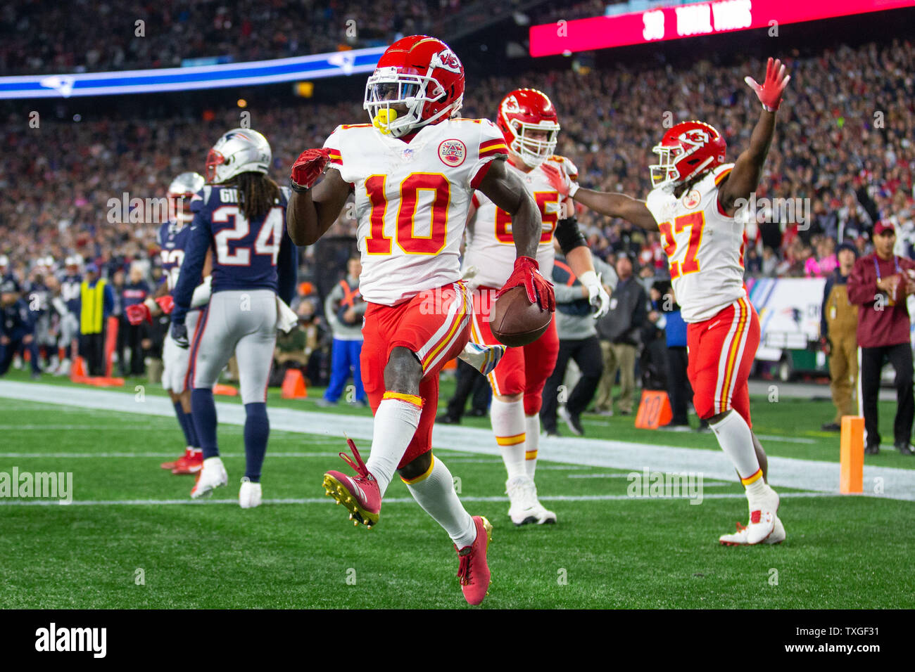 Tyreek hill patriots 2018 hi-res stock photography and images - Alamy