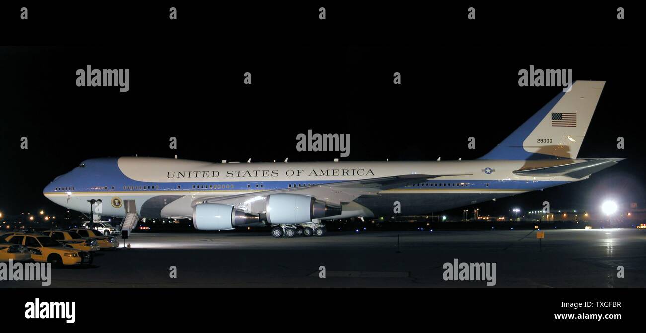 US Air Force one, Presidential aircraft 2012 Stock Photo