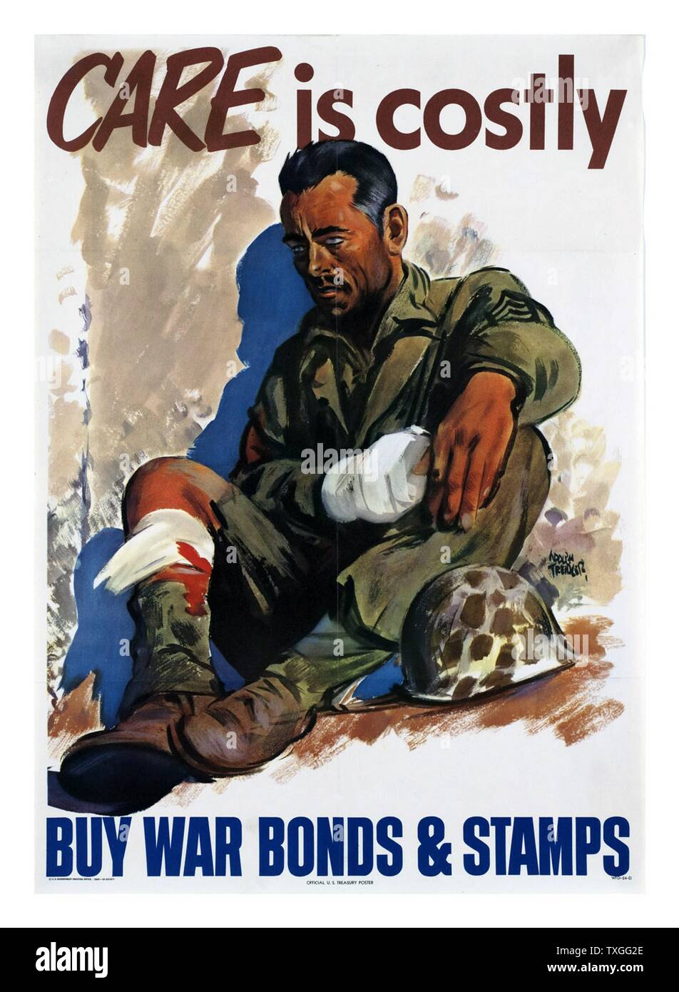 Propaganda poster from WWII advertising the importance of helping the
