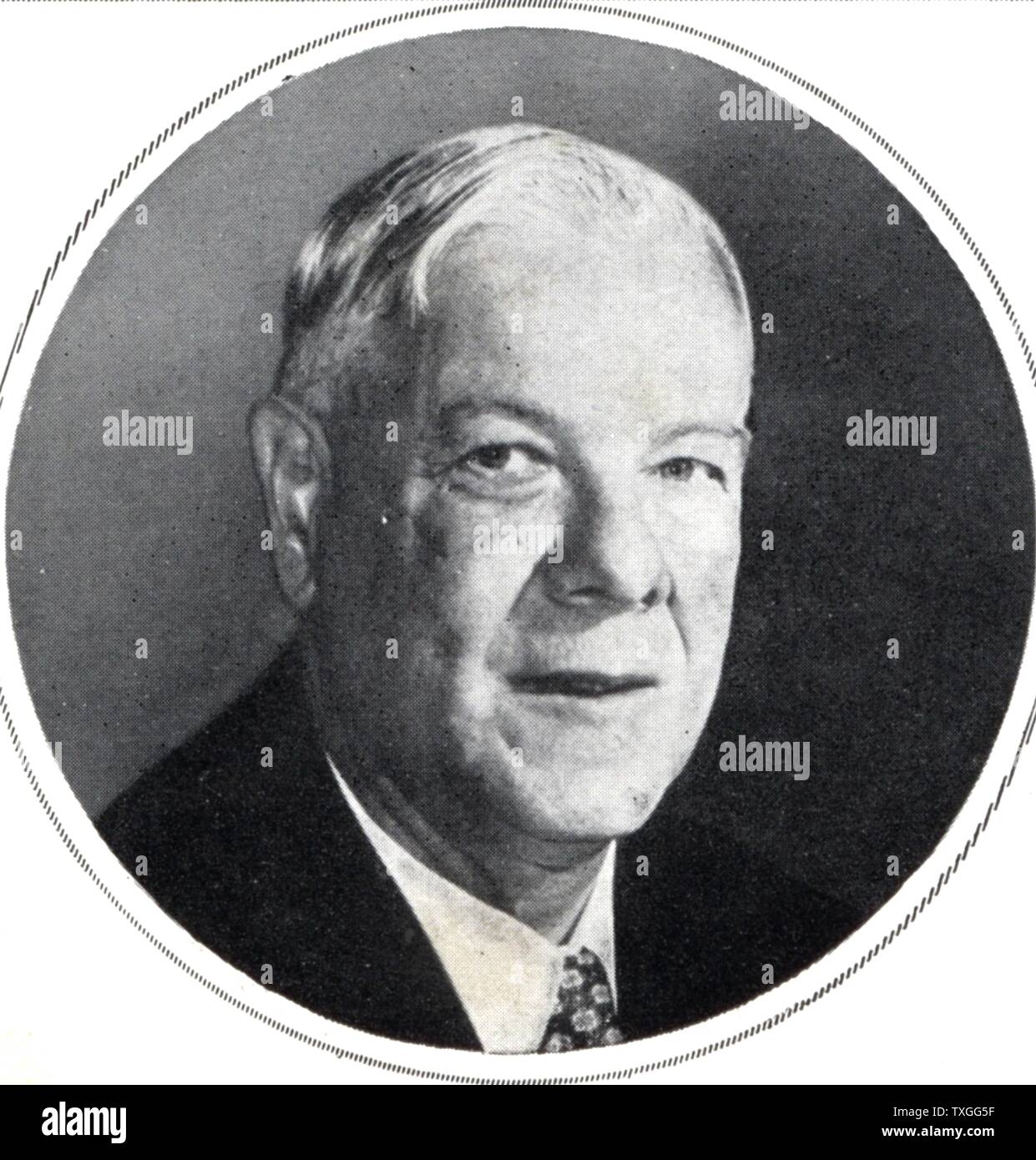 Hendrik Verwoerd (1901-1966), Prime Minister of South Africa. He is often regarded as the mastermind behind implementing the policies of apartheid. Stock Photo