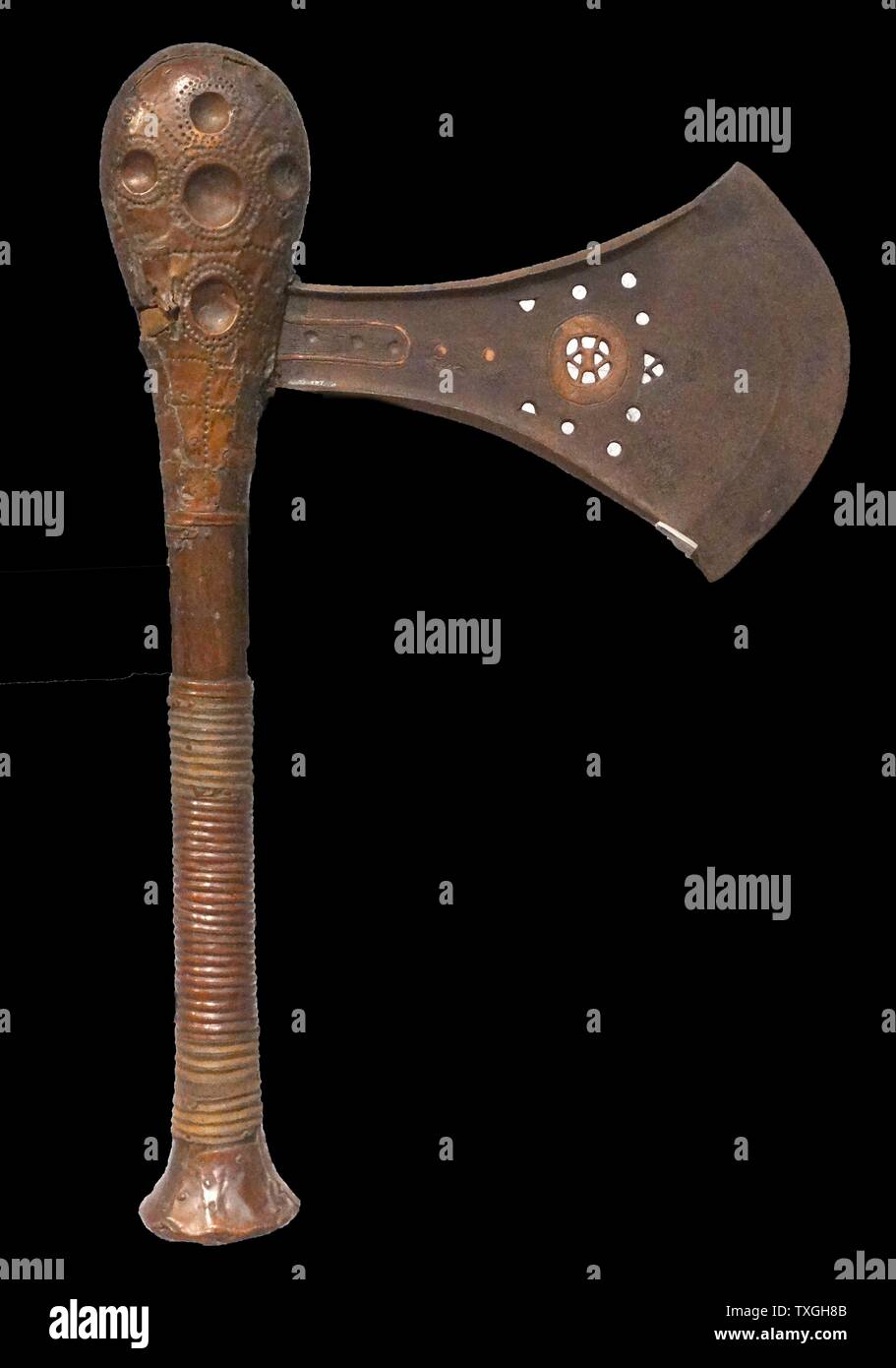 Weapons of leadership from the Democratic Republic of Congo. Dated 19th Century Stock Photo