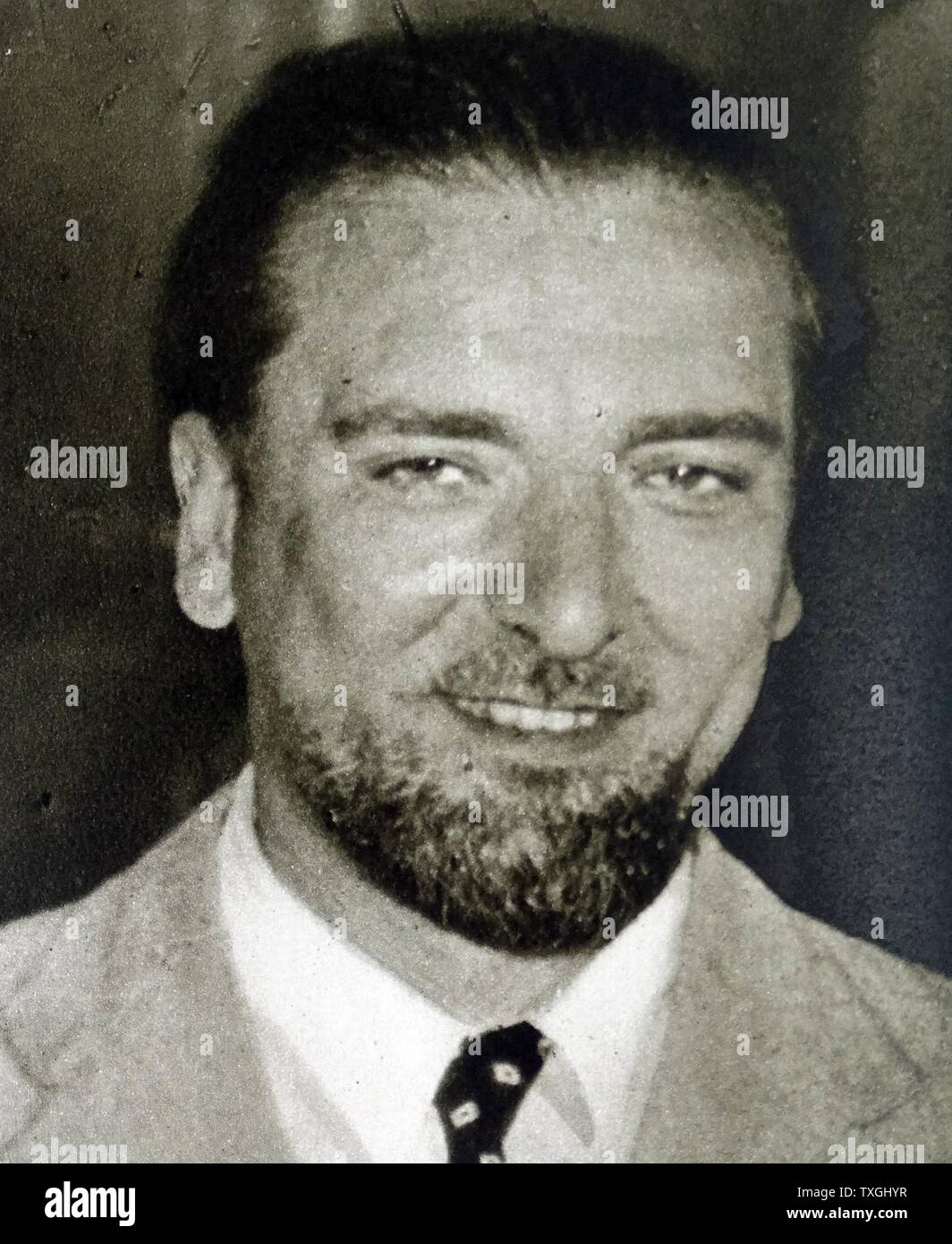 Dino Grandi (4 June 1895 ñ 21 May 1988), Italian Fascist politician, minister of justice, minister of foreign affairs and president of parliament. Stock Photo