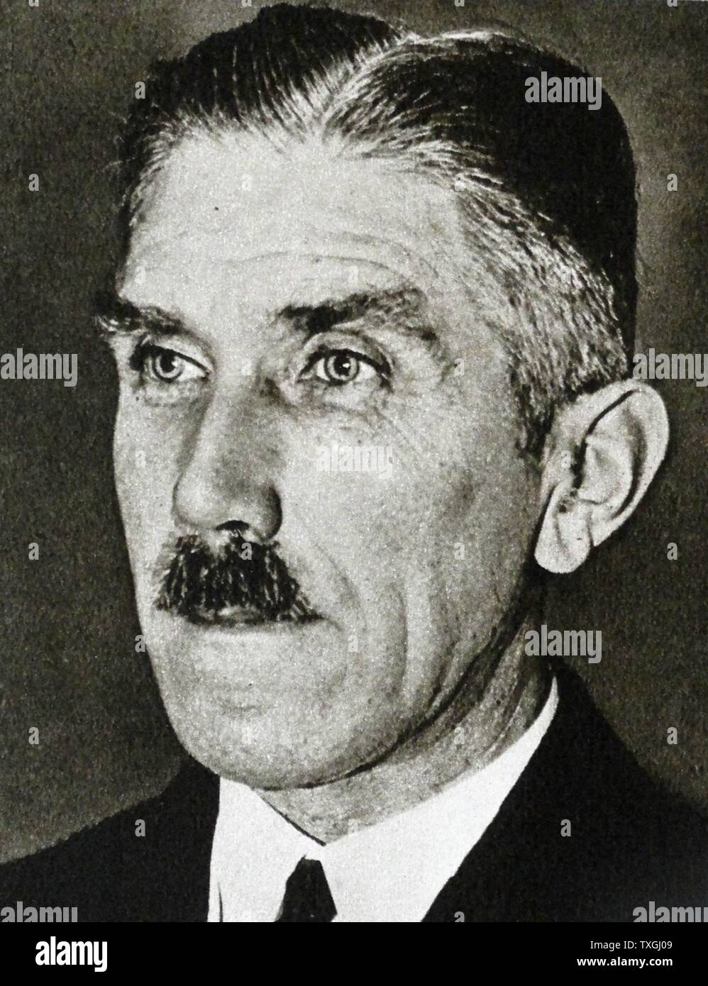 Franz von Papen 1879 ñ 1969. German nobleman, General Staff officer and politician. He served as Chancellor of Germany in 1932 and as Vice-Chancellor under Adolf Hitler in 1933ñ1934. Stock Photo