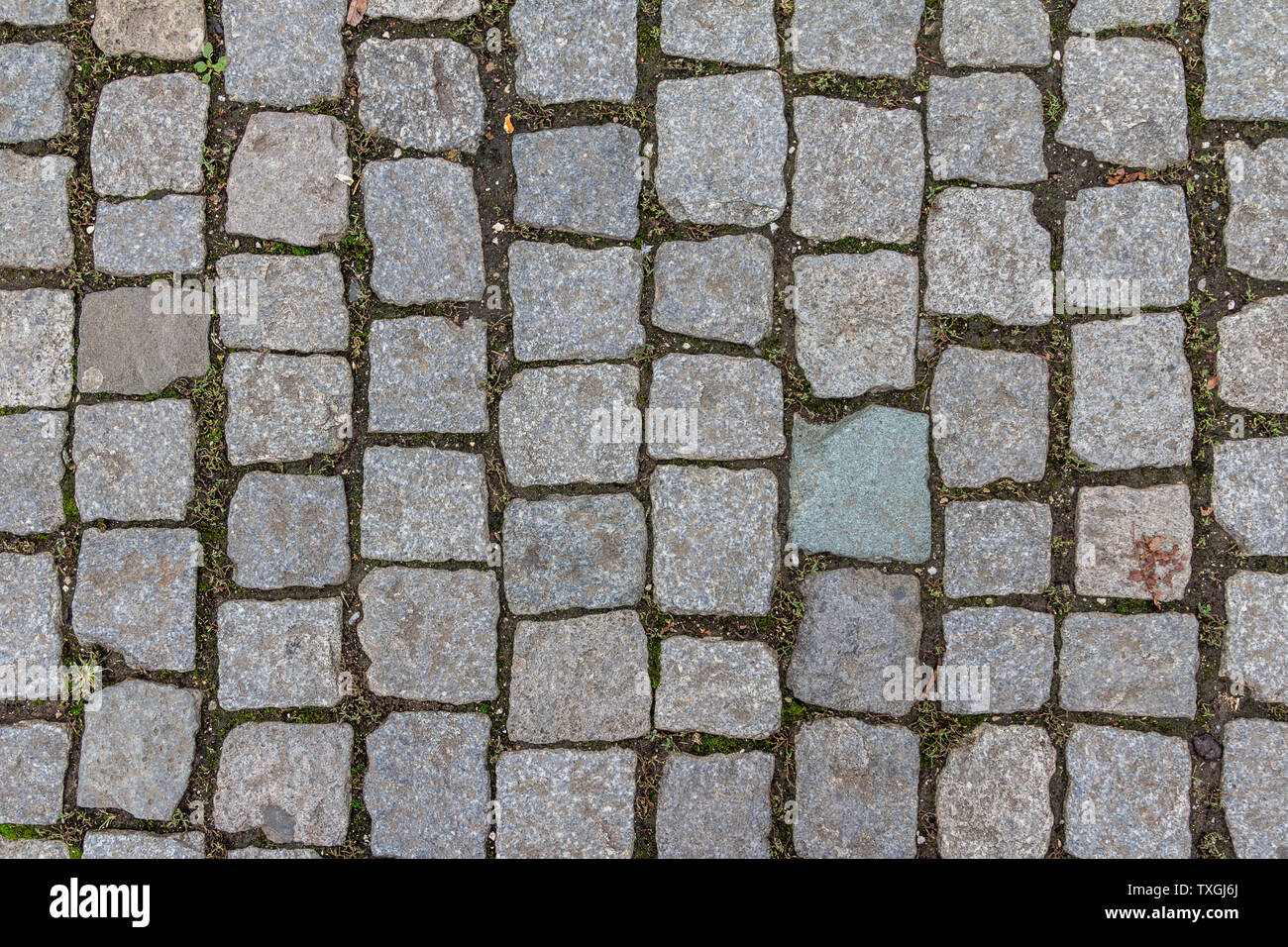 Old cobblestone tile texture in old town. City pavement background.  Abstract granite stone brick pattern. Street sidewalk texture Stock Photo -  Alamy