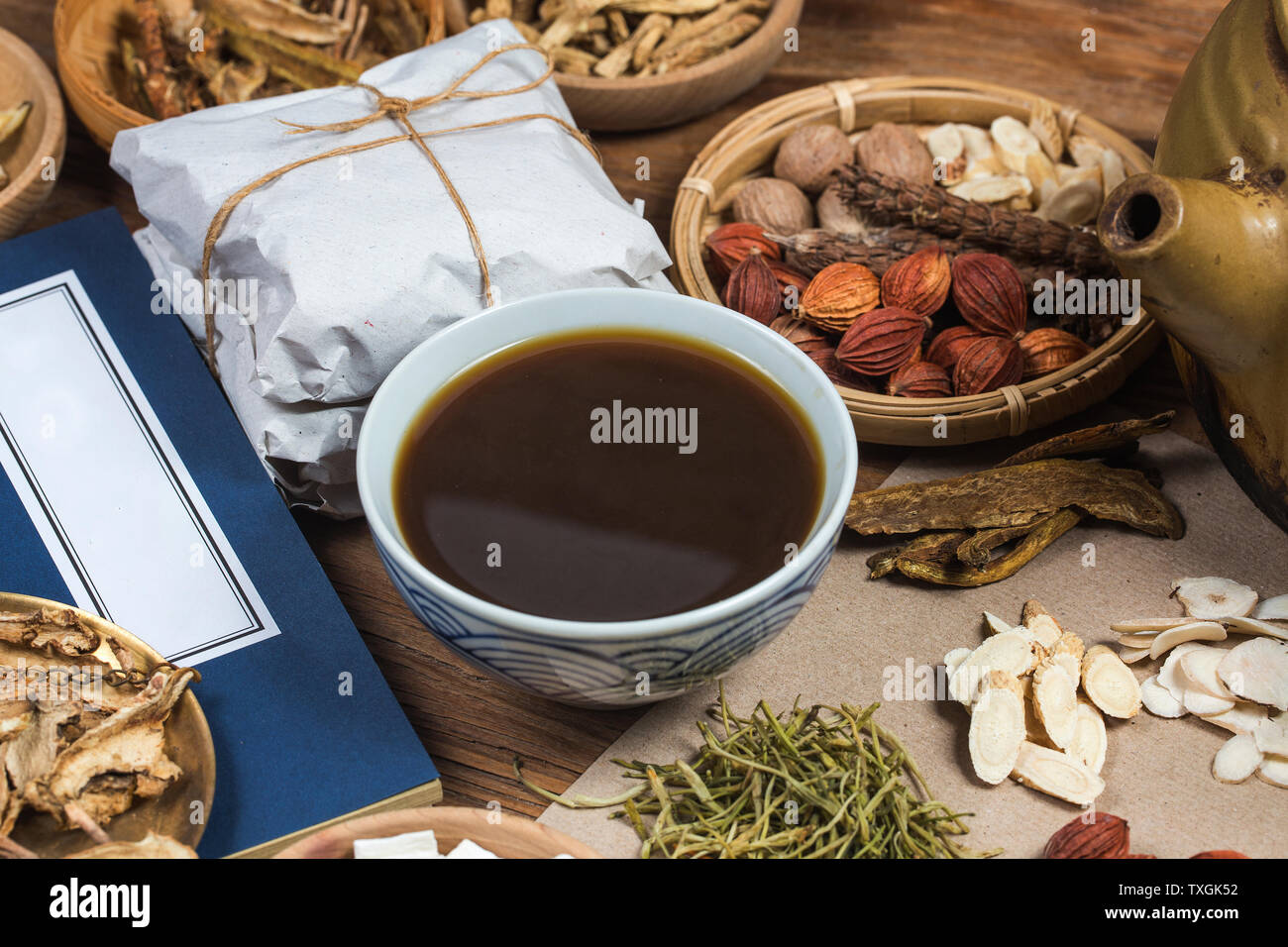 traditional Chinese medicine,Chinese medicine books Stock Photo Alamy