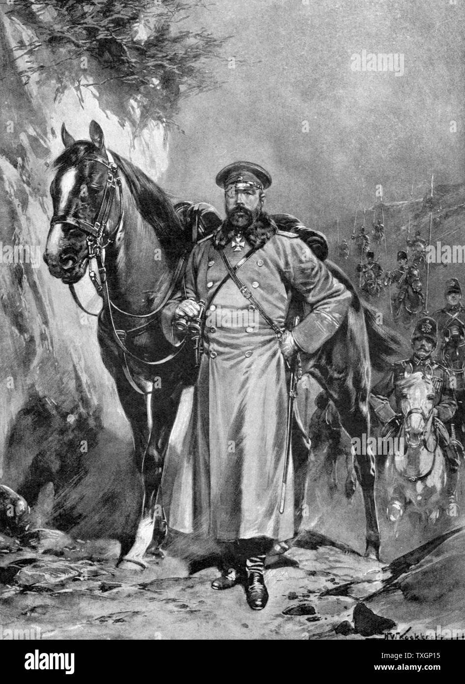 Alexei Nikolaievich Kuropatkin (1848-1925)  Russian soldier, Commander-in-Chief in Manchuria in Russo-Japanese War, 1904-1905 Stock Photo