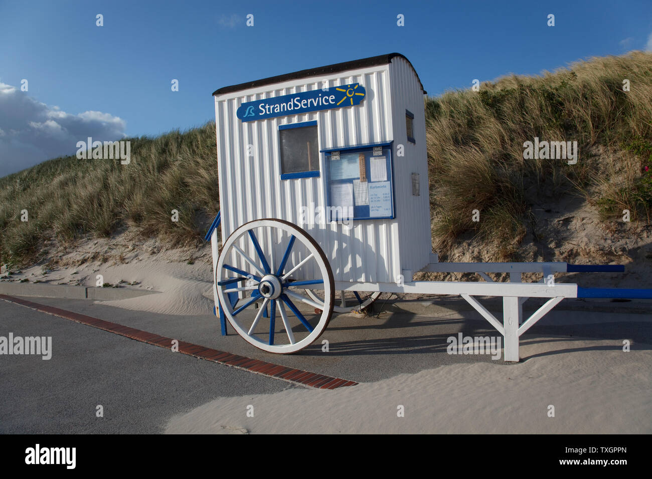 geography / travel, Germany, Lower Saxony, beach on the isle Wangerooge, East Frisian Islands, Wadden , Additional-Rights-Clearance-Info-Not-Available Stock Photo