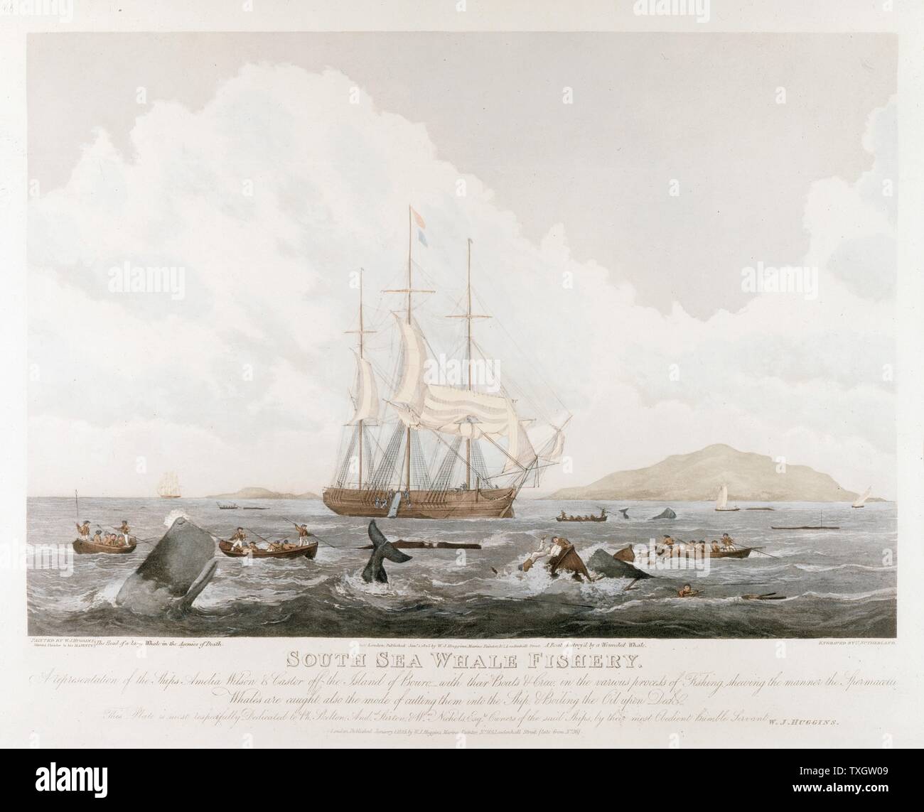 Whaling ship 19th century hi-res stock photography and images - Alamy