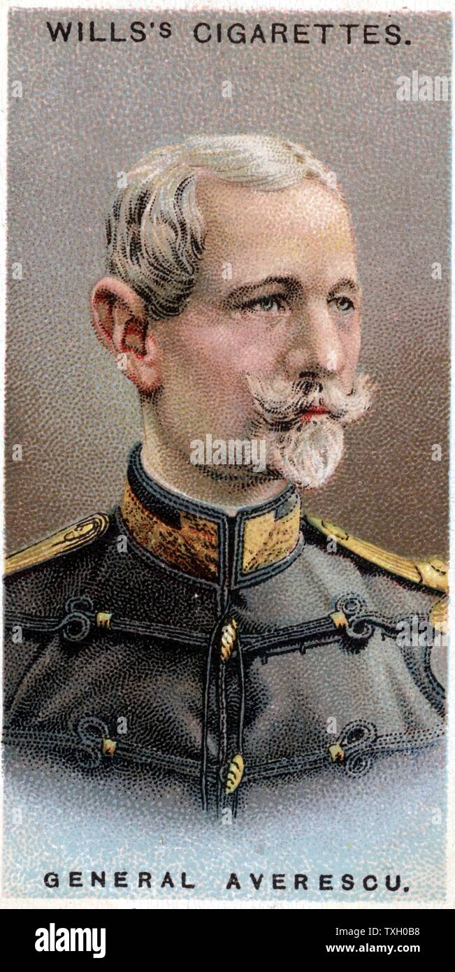 Alexandru Averescu (1859-1938) Romanian military leader and politician; three times premier of Romania   Chromolithograph, 1917 Colour. Stock Photo