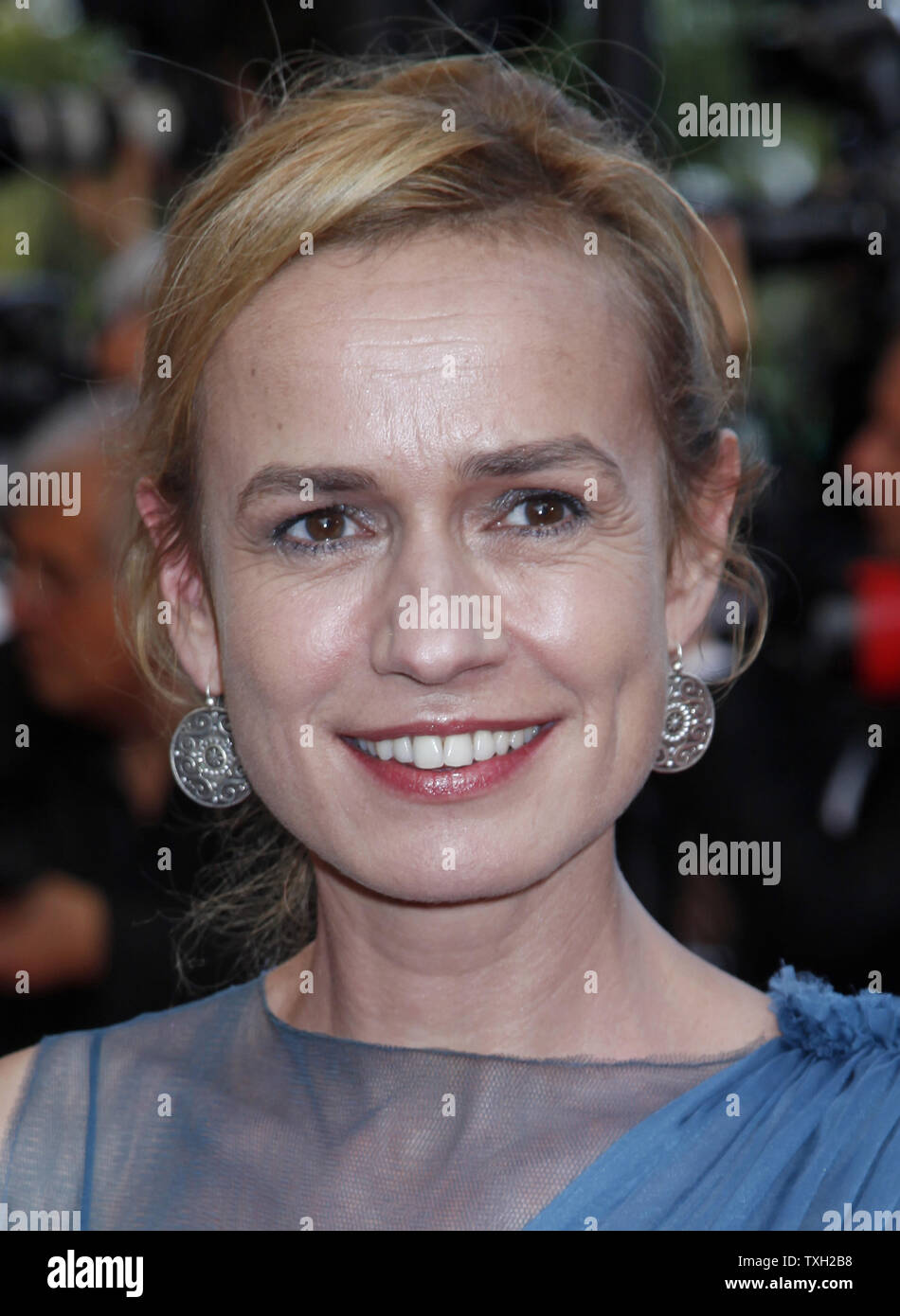 Actress Sandrine Bonnaire arrives on the red carpet before a screening of the film 'The Imaginarium of Doctor Parnassus' at the 62nd annual Cannes Film Festival in Cannes, France on May 22, 2009.   (UPI Photo/David Silpa) Stock Photo